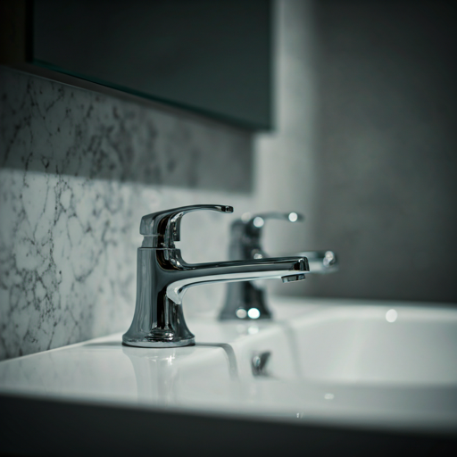 Sparkling bathroom fixtures